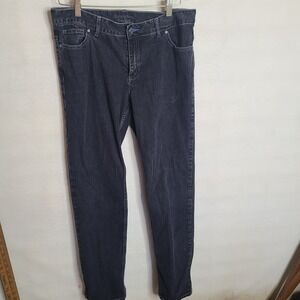 Simply Vera Vera Wang Womens Size 12 Black Wash Denim Jeans Straight Leg Pants